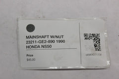 MAINSHAFT W/NUT 23211-GE2-890 1990 HONDA NS50F