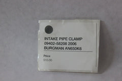 INTAKE PIPE CLAMP 09402-58208 2006 BURGMAN AN650K6