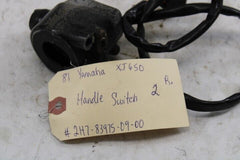 OEM Yamaha Motorcycle 1981 XJ650 Handle Switch #2 RIGHT 2H7-83975-09-00