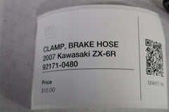 CLAMP, BRAKE HOSE 2007 Kawasaki ZX-6R 92171-0480