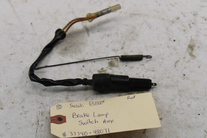 OEM Suzuki Motorcycle Brake Lamp Switch 37740-48071 1980 GS1100E Red