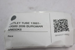 OUTLET TUBE 13881-10G00 2006 BURGMAN AN650K6