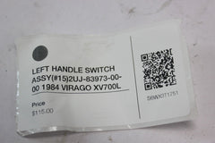 LEFT HANDLE SWITCH ASSY (#15) 2UJ-83973-00-00 1984 Yamaha VIRAGO XV700L