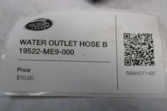 WATER OUTLET HOSE B 19522-ME9-000 1983 Honda VT750C Shadow