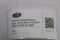 Internal Thread Screws 2pcs 16478-85 (3 3/16”) 2017 SPORTSTER XL1200T HD