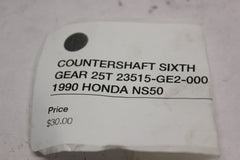 COUNTERSHAFT SIXTH GEAR 25T 23515-GE2-000 1990 HONDA NS50F