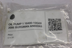 OIL PUMP 1 16400-10G00 2006 BURGMAN AN650K6