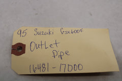 Outlet Pipe 16481-17D00 1995 Suzuki GSX600F