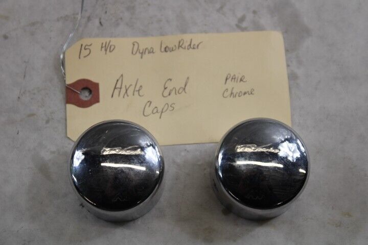 Axle End Caps Chrome Pair 2015 Harley Davidson Dyna Low Rider