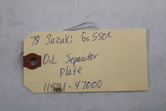 Oil Separator Plate 11521-47000 1978 Suzuki GS550