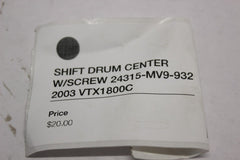 SHIFT DRUM CENTER W/SCREW 24315-MV9-932 2003 Honda VTX1800C