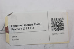 Chrome License Plate Frame 4 X 7 LED