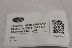 BRACKET, REAR SEAT AND HELMET (LEFT) 11050-1472 1998 Kawasaki ZX-9R Ninja