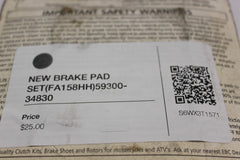 NEW BRAKE PAD SET (FA158HH) 59300-34830 1999 Suzuki GSX-R600