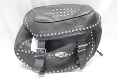 RIGHT Saddlebag Leather Studded Harley Davidson Softail