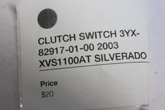 CLUTCH SWITCH 3YX-82917-01-00 2003 XVS1100AT SILVERADO
