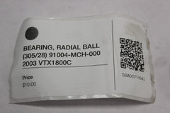 BEARING, RADIAL BALL (305/28) 91004-MCH-000 2003 Honda VTX1800C