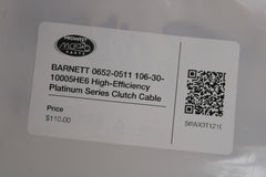 **NEW** BARNETT High-Efficiency Platinum Series Clutch Cable +6" Harley Davidson