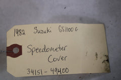 1982 Suzuki GS1100G Z Speedometer Cover 34151-49400