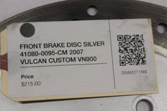 FRONT BRAKE DISC SILVER 41080-0095-CM 2007 VULCAN CUSTOM VN900