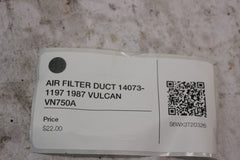 AIR FILTER DUCT 14073-1197 1987 VULCAN VN750A