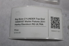 Big Bore CYLINDER Top End 16800107 Mahle Pistons 2011 Harley Roadglide Ultra