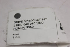 DRIVE SPROCKET 14T 23800-040-010 1990 HONDA NS50F