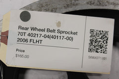 Rear Wheel Belt Sprocket 70T 40217-04 40117-00 2006 Harley Davidson FLHT
