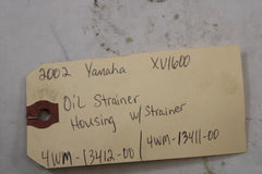 Oil Strainer Housing w/Strainer 4WM-13412-00 2002 Yamaha RoadStar XV1600A