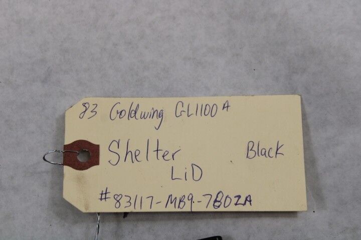 Shelter Lid 83117-MB9-780ZA(Black) 1983 Honda Goldwing GL1100