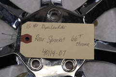 Rear Sprocket 66T Chrome 40114-07 2015 Harley Davidson Dyna Low Rider