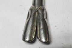 Twin Outlet Exhaust Tip 1 3/4" Polished 12 1/2" Long