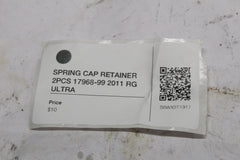 SPRING CAP RETAINER 2PCS 17968-99 2011 RG ULTRA 2011 Harley Roadglide Ultra