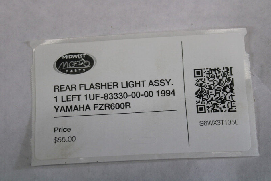 REAR FLASHER LIGHT ASSY. 1 LEFT 1UF-83330-00-00 1994 YAMAHA FZR600R