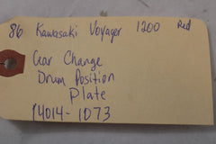 Change Drum Position Plate 14014-1073 1986 Kawasaki Voyager ZG1200