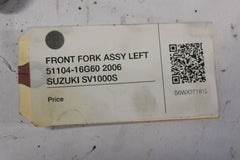 FRONT FORK ASSY LEFT 51104-16G60 2006 SUZUKI SV1000S