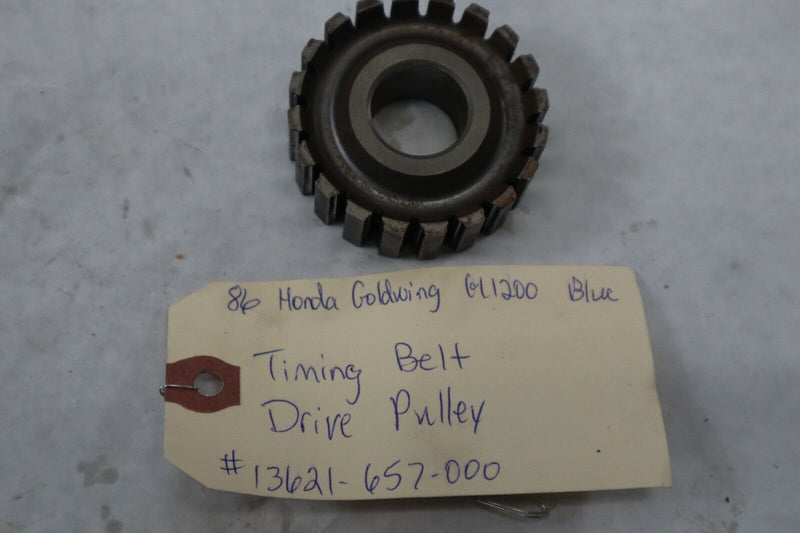 OEM Honda Motorcycle Timing Belt Pulley 1986 Goldwing GL1200A 13621-657-000
