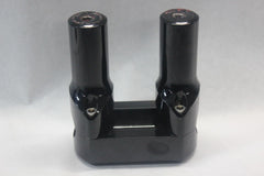 Gloss Black Aftermarket 1.5" Handlebar 6" Risers Clamp 3.5" On Center Bolts
