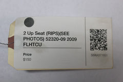 2 Up Seat (RIPS)(SEE PHOTOS) 52320-09 2009 Harley Davidson FLHTCU