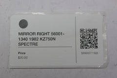 MIRROR RIGHT 56001-1340 1982 Kawasaki Spectre KZ750N