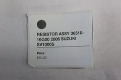 RESISTOR ASSY 36510-16G00 2006 SUZUKI SV1000S