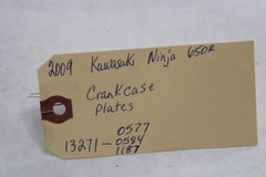 Crankcase Plates 13271-0577, 0584, 1187 2009 Kawasaki 650R Ninja EX650C9F