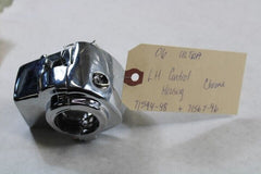 LEFT Control Switch Housing Chrome 71567-96 Upper 71558-96 Lower Harley Davidson