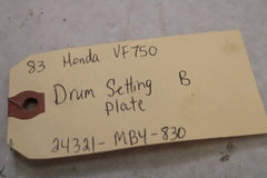 Drum Setting Plate B 24321-MB4-000 1983 Honda VF750