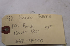 Oil Pump Driven Gear 33T 16331-49000 1982 Suzuki GS-1100 Z