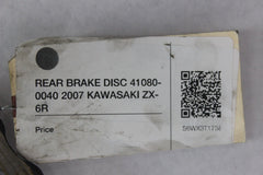REAR BRAKE DISC 41080-0040 2007 KAWASAKI ZX-6R
