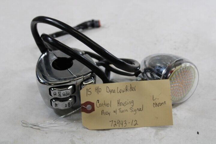 Control Housing w/Turn Signal LEFT Chrome 7292015 Harley Davidson Dyna Low Rider