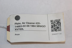 Plate, Air Cleaner 42X-14663-02-00 1984 Yamaha VIRAGO XV700L