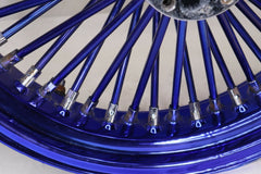 18" Rear Wheel Fat Spoke Royal Blue 2007 Harley Davidson Streetglide 1" Bearings