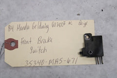 Front Brake Stop Switch 35340-MA5-671 1984 Honda Goldwing GL1200A